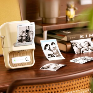 Niimbot drukarka termiczna naklejki bluetooth b21 pro kremowa 300dpi - miniatura 8