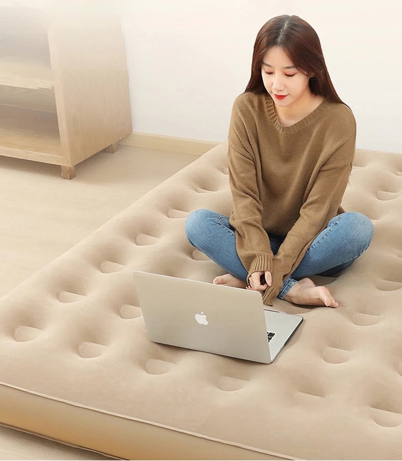 Materac kempingowy podwójny 2osobowy automatyczny wygodny łóżko turystyczne - obrazek 6