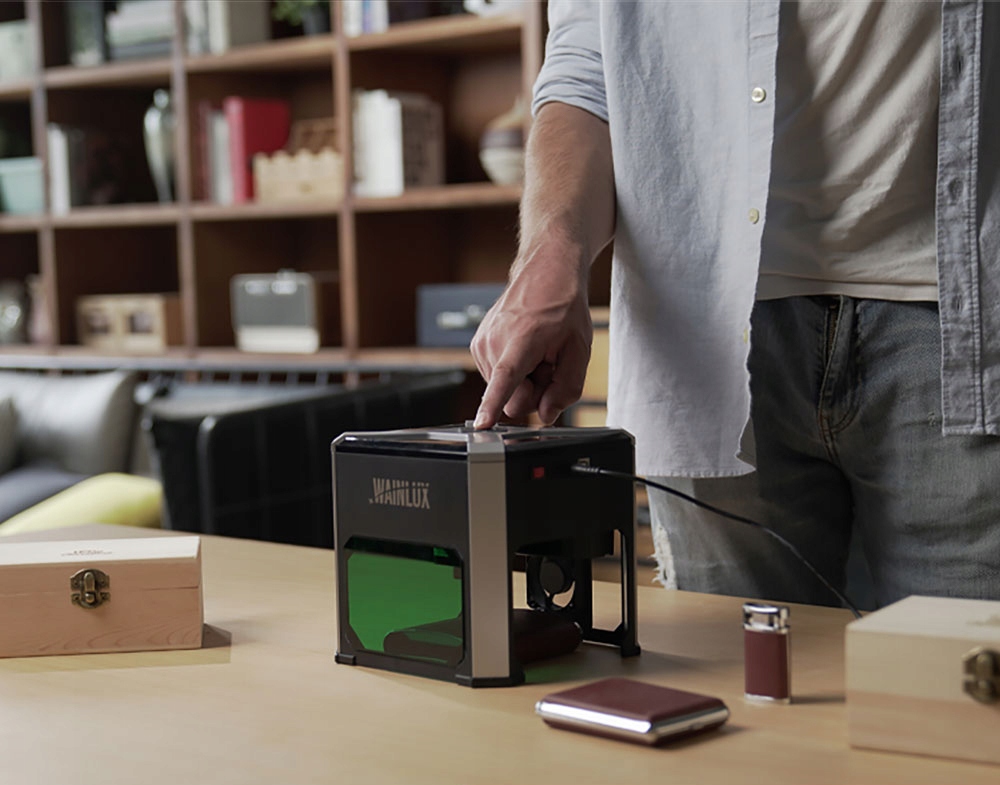 Grawer laserowy 3w drewno plastik papier skóra bluetooth k6 usb ios android - obrazek 2