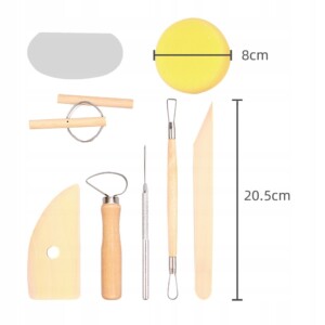 Zestaw narzędzi rzeźbiarskich glina gips 42szt xxl - miniatura 5