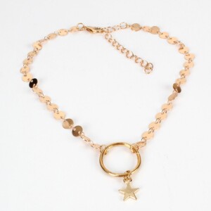 Naszyjnik choker celebrytka długa boho złoty 33 - miniatura 2