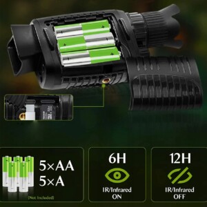 Noktowizor 7-poziomów do 800m 5x zoom led fullhd 1080p usb cyfrowy 128gb - miniatura 9