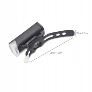 Lampka led rowerowa zestaw przód tył przednia usb - miniatura 2