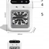 Mini klimatyzer wentylator nawilżacz 500ml powietrza 3w1 chłodzenie cichy - miniatura 11