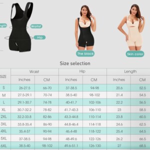 Body wyszczuplające modeluje talię pośladki 15 xl - miniatura 10