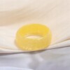 Pierścień obrączka sygnet świecący w ciemności unisex żółto-złoty fluo r.9 - miniatura 3