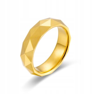 Obrączka pierścionek wolfram biżuteria wolfring złota eu25 us11 - miniatura 7