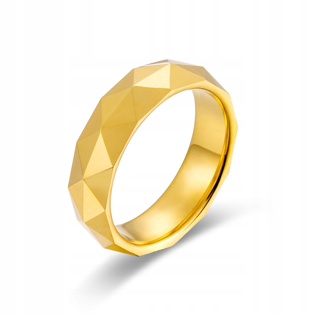 Obrączka pierścionek wolfram biżuteria wolfring złota eu25 us11 - obrazek 7