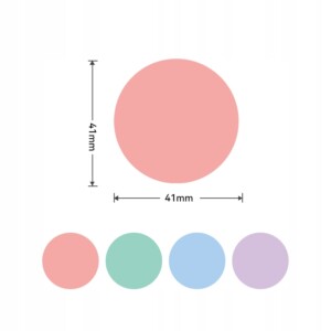 Niimbot etykiety naklejki 41*41mm seria b okrągłe - miniatura 2