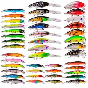 Zestaw woblerów na szczupaka sandacz okoń przynęty 43szt 4-8g 4.5-10cm