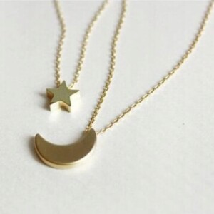 Naszyjnik choker celebrytka długi boho złoty 22 - miniatura 4