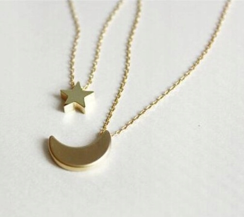 Naszyjnik choker celebrytka długi boho złoty 22 - obrazek 4