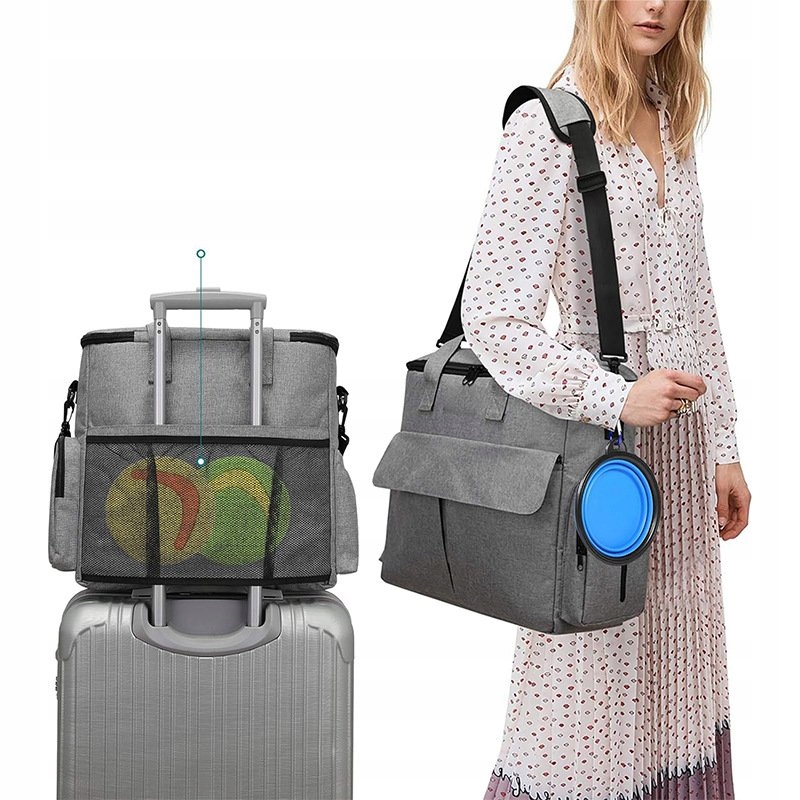 Torba podróżna dla zwierząt organizer dla psa kota na wycieczki komplet xxl - obrazek 6