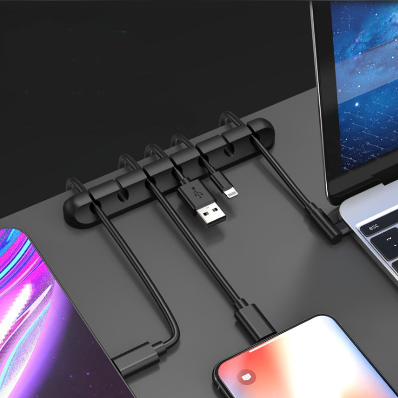 Organizer do kabli przewodów 3m biurowy 7 slotów - obrazek 6