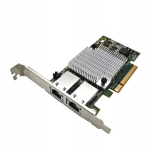 Karta sieciowa double rj45 10gb pci express low szybki internet - miniatura 2