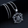 Naszyjnik srebrny wikingów topory runa nordic 406 - miniatura 7