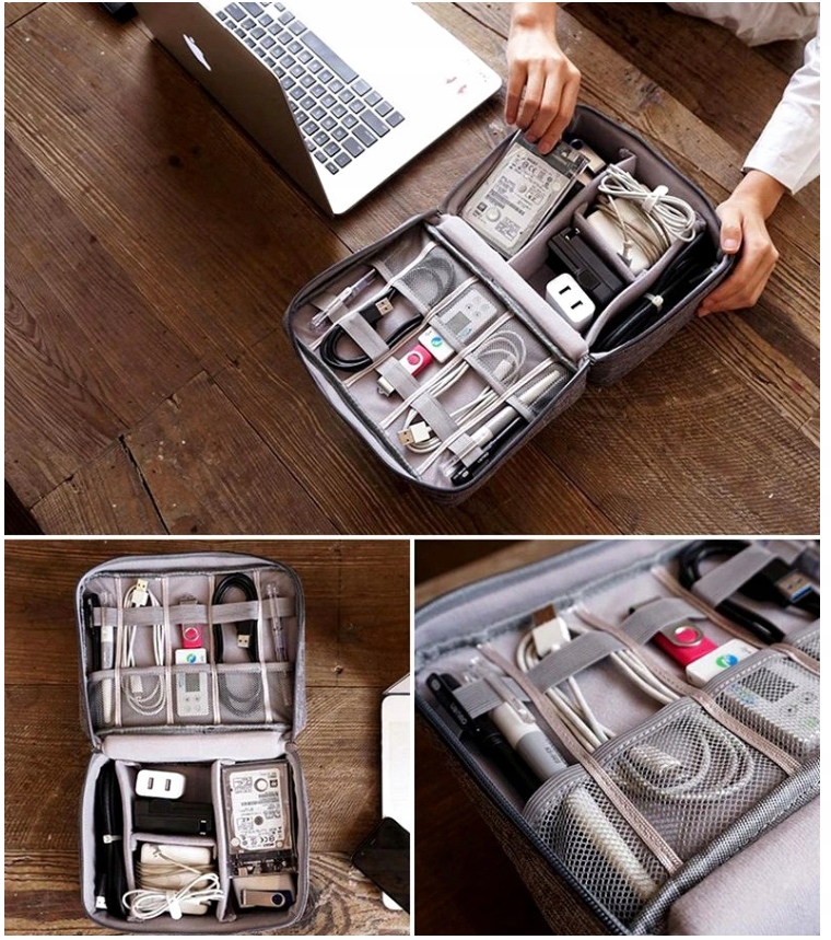 Organizer torba na kable karty dyski ładowarki usb - obrazek 4
