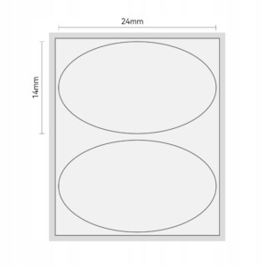 Niimbot etykiety naklejki transparentne okrągłe 24x14mm 230szt do serii b - miniatura 2