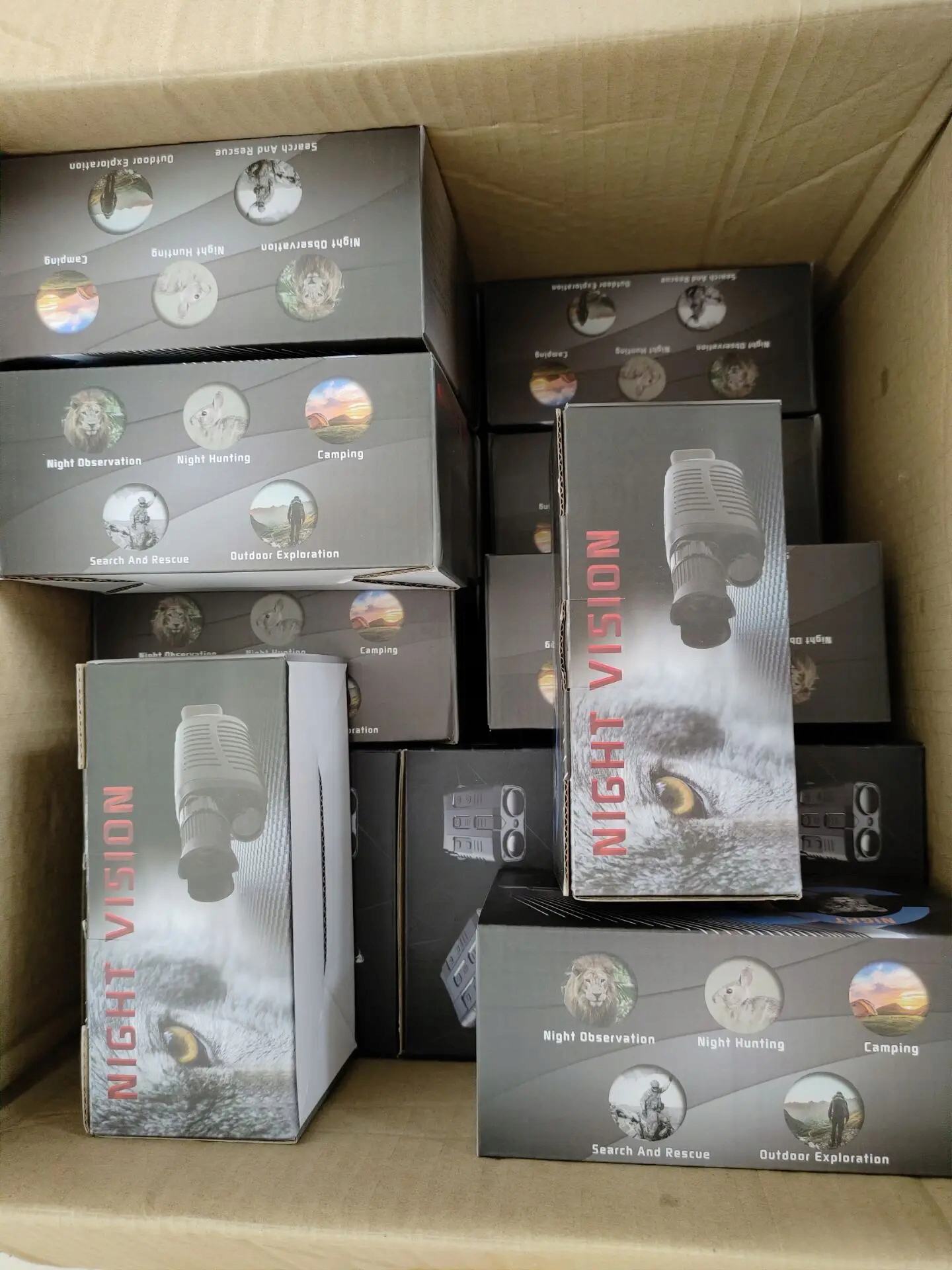 Noktowizor 7-poziomów do 800m 5x zoom led fullhd 1080p usb cyfrowy 128gb - obrazek 13