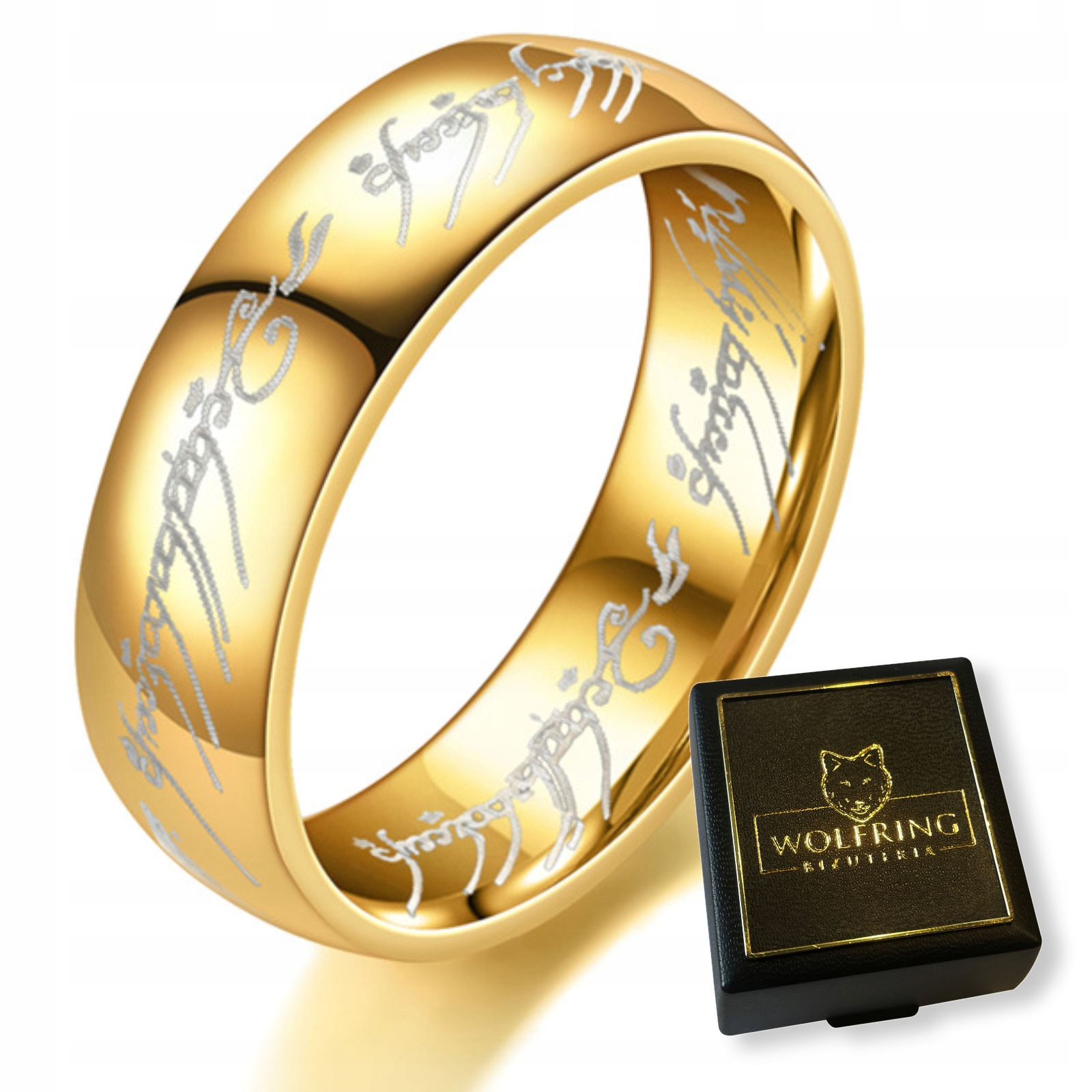 Pierścień władca z wolframu wolfring eu19 us09