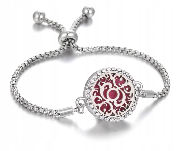 Bransoletka zapachowa piękna stalowa chaos b09