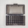 Pudełko skrzynka na amunicję 9mm czarne bezpieczne pistolet 50 miejsc - miniatura 3