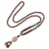 Naszyjnik drewniany nepal buddyjski mala tybetański mnichów handmade amulet - miniatura 1