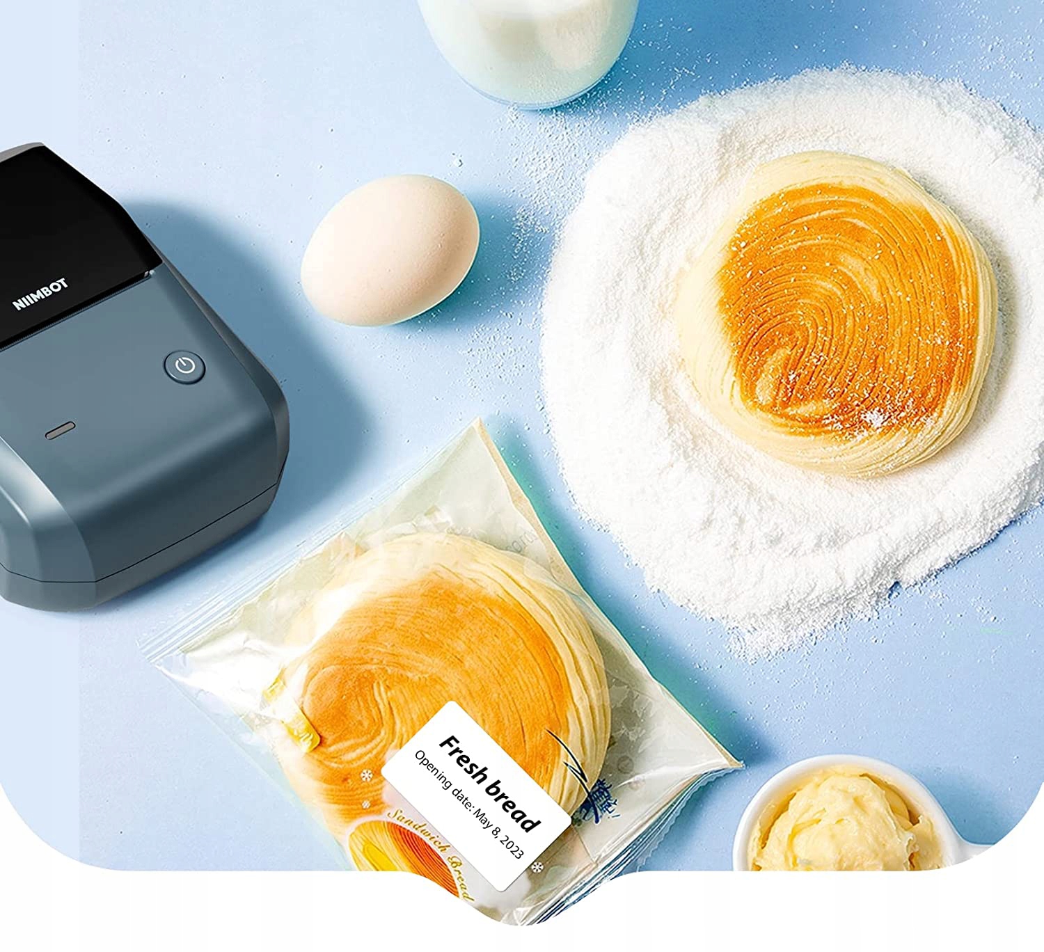 Niimbot b1 drukarka termiczna naklejki bluetooth zielono biała nowa +rolka - obrazek 11