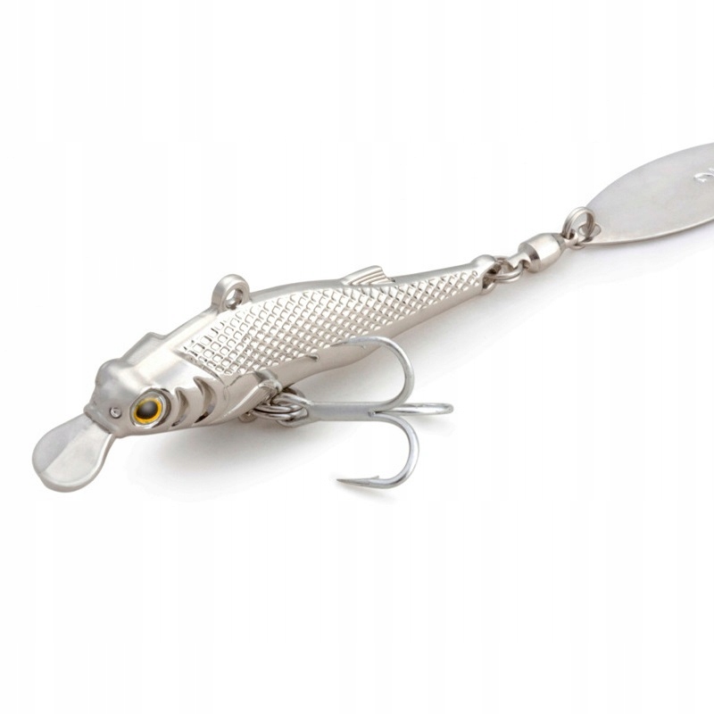 Wobler szczupak sandacz okoń metalowy 15g 6cm 8# - zdjęcie 1