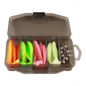Zestaw woblerów szczupak sandacz ripper kopyta x24 haki jig x8 pudełko 33el - miniatura 2
