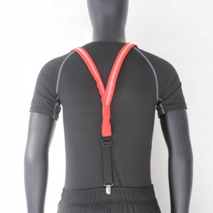 Zestaw szelki i mucha led świecący komplet na imprezę sylwestra wesele red - miniatura 12