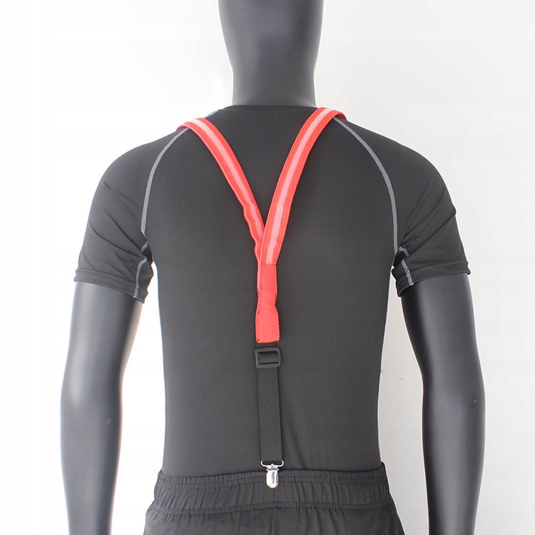 Zestaw szelki i mucha led świecący komplet na imprezę sylwestra wesele red - zdjęcie 12