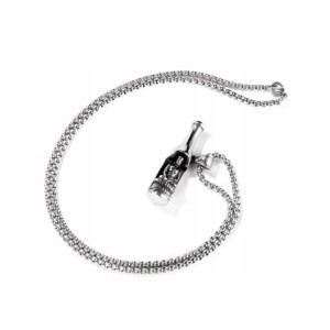 Naszyjnik srebrny otwieracz piwo budda butelka 354 - miniatura 2