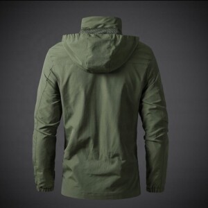 Kurtka męska przeciwdesczowa softshell khaki wodoodporna wiatrówka roz. xxl - miniatura 3