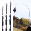 Wędka z włókna węglowego teleskopowa spinningowa 1.8m 7el mocna 8-25g - miniatura 10