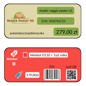 Niimbot etykiety naklejki samoprzylepne wodoszczelne personalizowane - miniatura 4