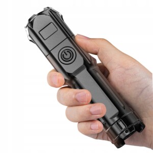 Latarka xpe 300m wodoszczelna usb abs militarna wytrzymała mocna 13cm 5w - miniatura 5