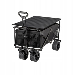 Wózek terenowy plażowy turystyczny zakupy transportowy stoł 200kg koła 10cm - miniatura 2