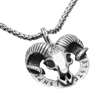 Naszyjnik wikingów nordycki nordic baran runa 456 - miniatura 1