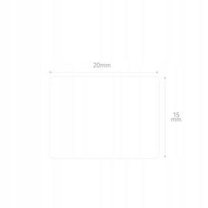 Niimbot etykiety naklejki do drukarki m2 białe prostokątne 20x15mm 355x - miniatura 3