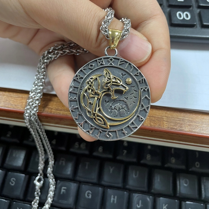 Naszyjnik wikingów aegishjalmur amulet wikinga 504 - obrazek 8