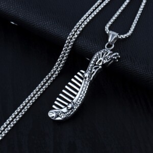 Naszyjnik srebrny łańcuszek smok drapieżnik 346 - miniatura 5