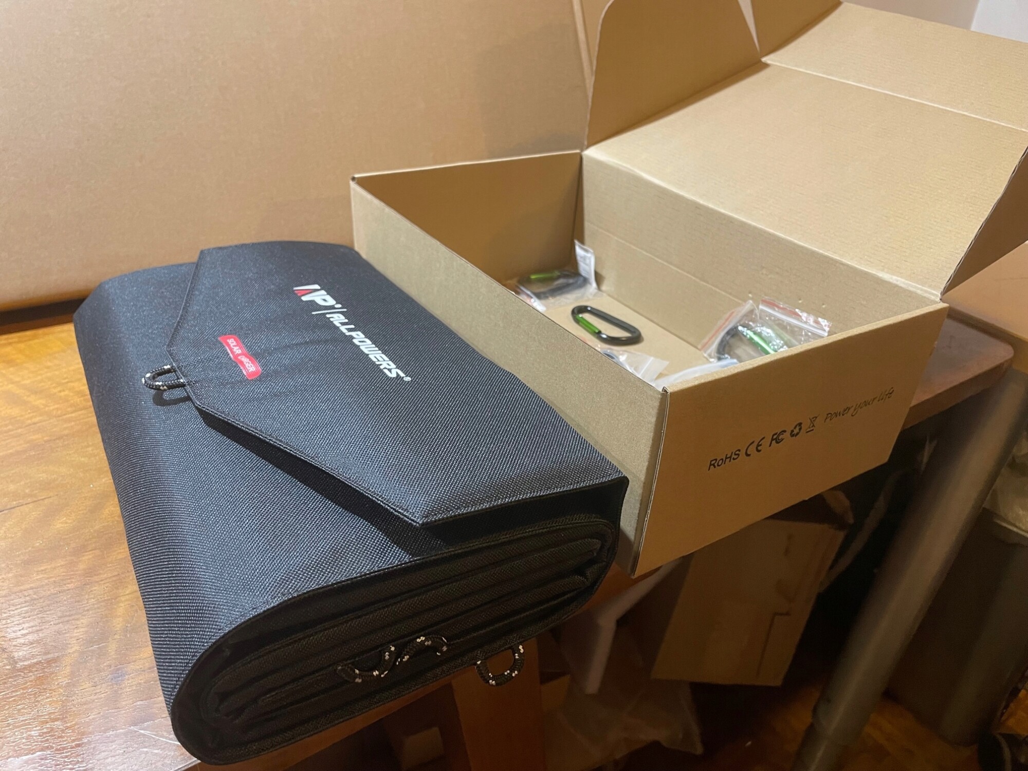 Panel solarny fotowoltaiczny allpowers 100w na camping do namiotu - obrazek 11