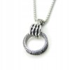 Naszyjnik srebrny stal łańcuszek łapa koło 310 - miniatura 6