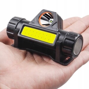 Latarka czołowa czołówka led usb akumulator mocna xpe cob wodoszczelna - miniatura 7