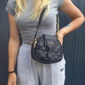 Torebka damska skórzana torba ramię pikowana t07 - miniatura 6