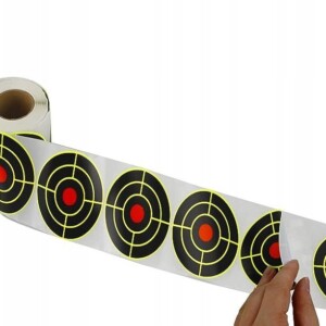 Tarcze srzeleckie naklejki samoprzylepne rozpryskowe splatter 7.62cm 200szt - miniatura 3