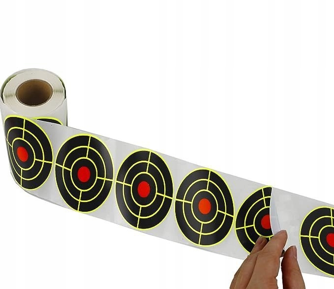 Tarcze srzeleckie naklejki samoprzylepne rozpryskowe splatter 7.62cm 200szt - obrazek 3