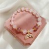 Bransoletka charms kryształy syrena różowa 103 - miniatura 2