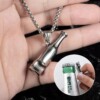 Naszyjnik srebrny otwieracz piwo budda butelka 354 - miniatura 4